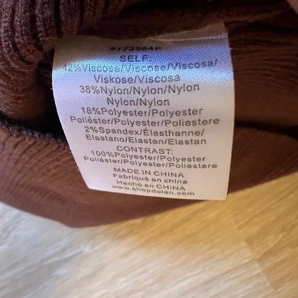 Anthropologie Dolan Puff Sleeve Sweater – Animal Print Sleeves XXSP (Fits XS/S) - Picture 6 of 8